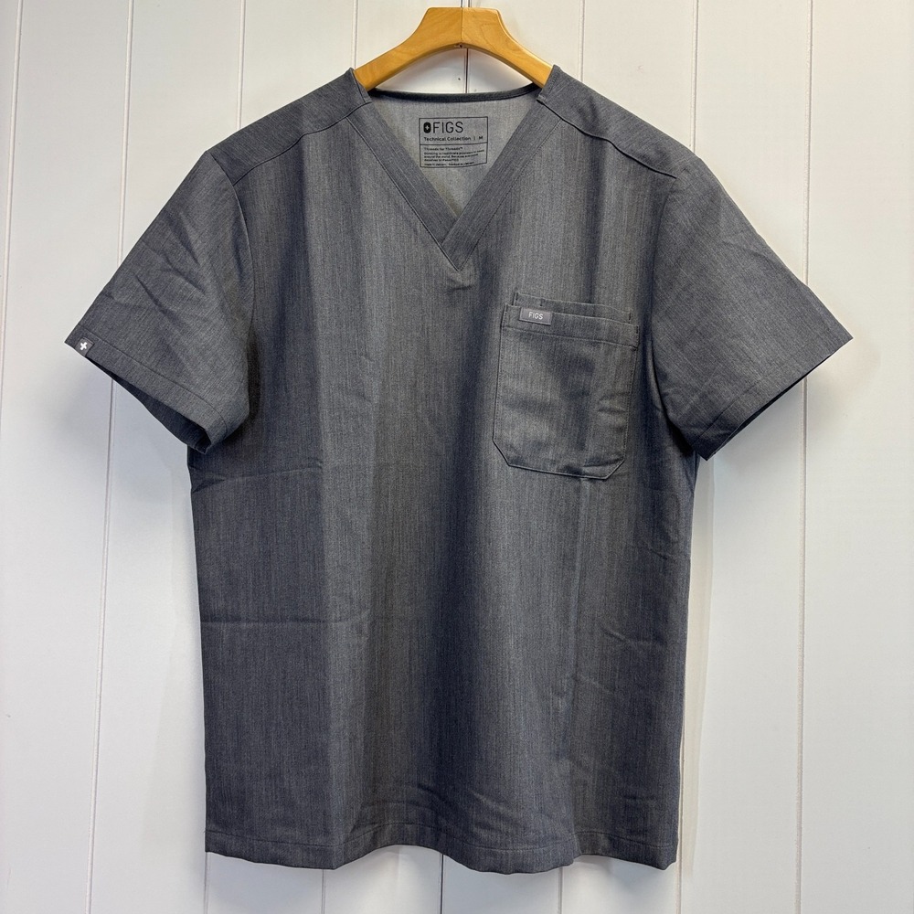 FIGS Technical Collection Occupational Scrub Top Mens Medium Medical Dental